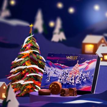 Ballotin chocolats de Noël