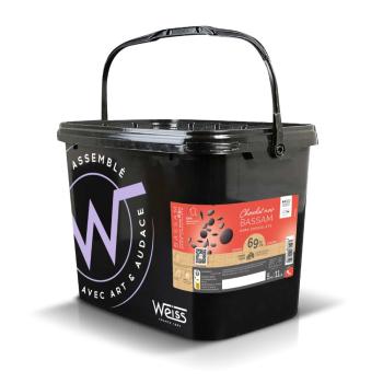 Couverture de chocolat noir - Fondettes Bassam 69%