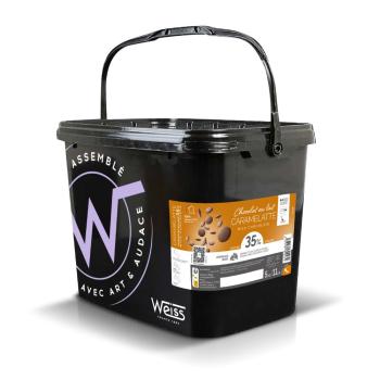 Couverture de chocolat au lait notes caramel - Fondette Caramelatte