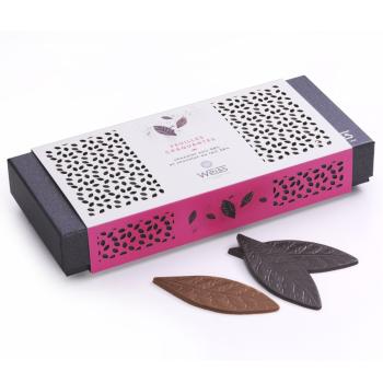 coffret feuilles chocolat noir lait par weiss