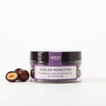 Duo Noisettes Noir & Lait - 70g