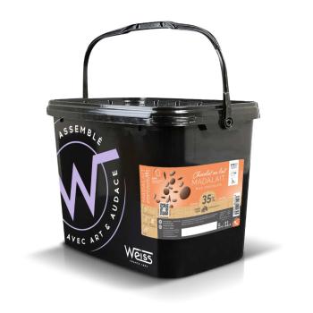 Couverture de chocolat au lait - Fondettes Madalait 35%