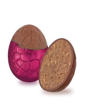 oeuf plie praline croquantchocolat au lait par weiss