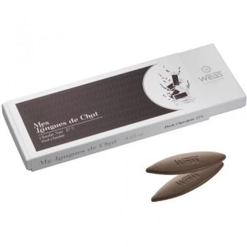 coffret langues chat au chocolat noir 57 par weiss