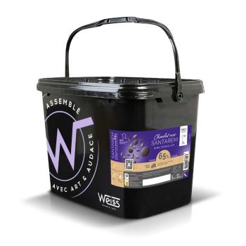 Couverture de chocolat noir - Fondettes Santarem 65%