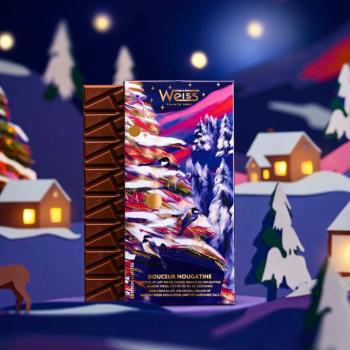 Tablette de chocolat de Noël