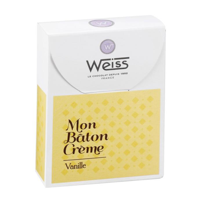 baton creme vanille enrobe chocolat noir par weiss