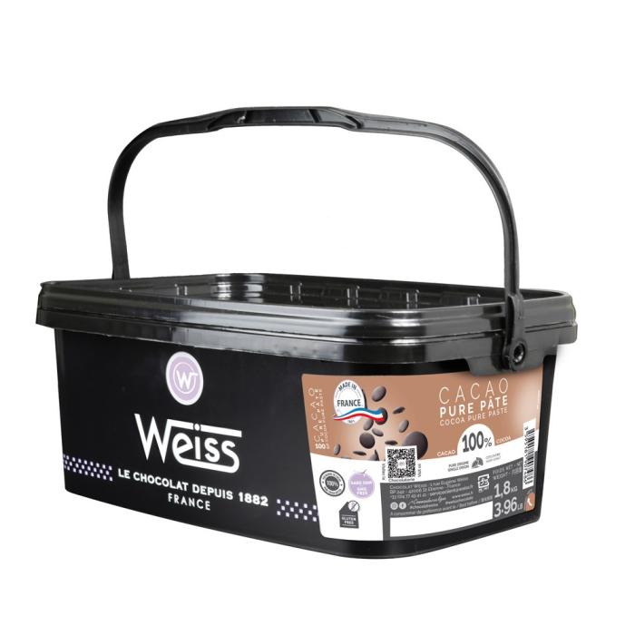 cacao pure pate 100 18kg par weiss