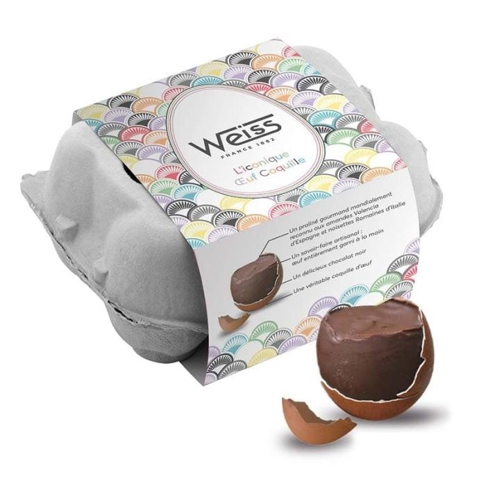 oeufs coquille praline weiss par weiss