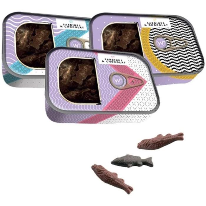 sardine bleu chocolat noir 130g par weiss
