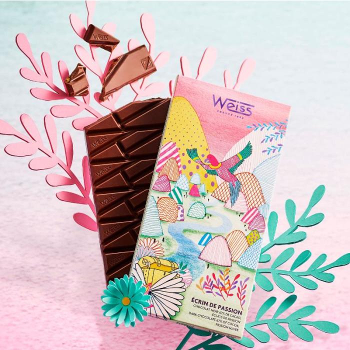 Tablette chocolat noir Passion